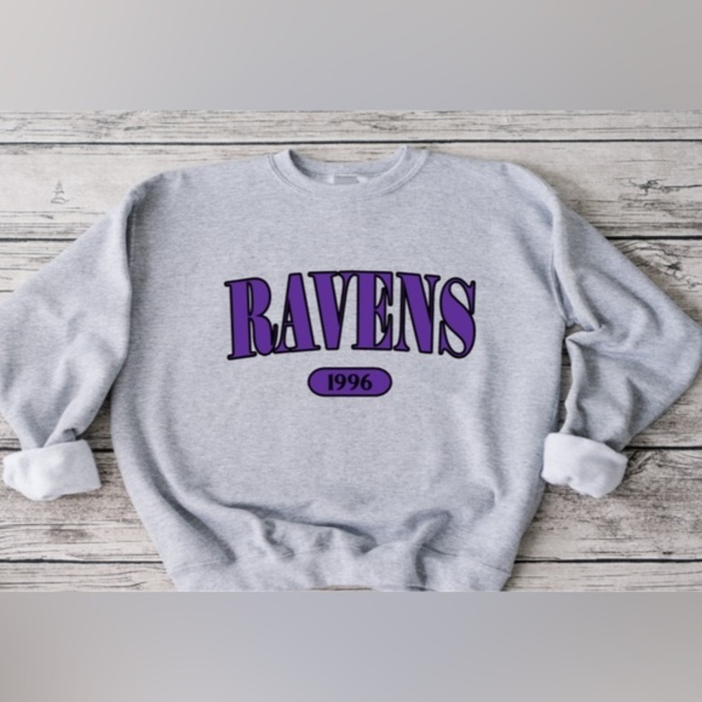 Ravens Offset Crewneck